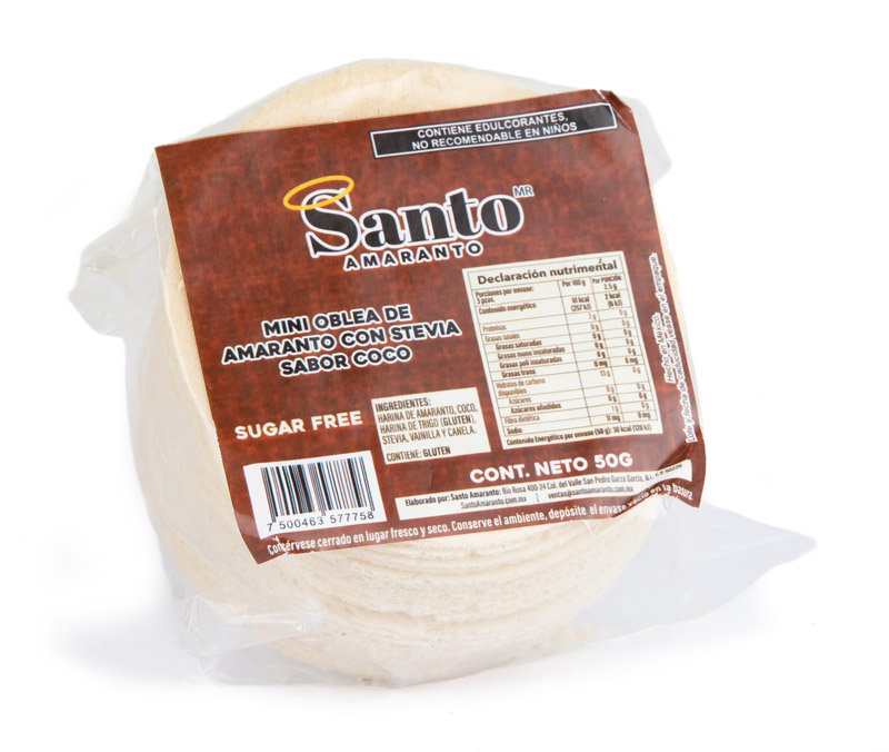 Obleas Simples sabor Coco