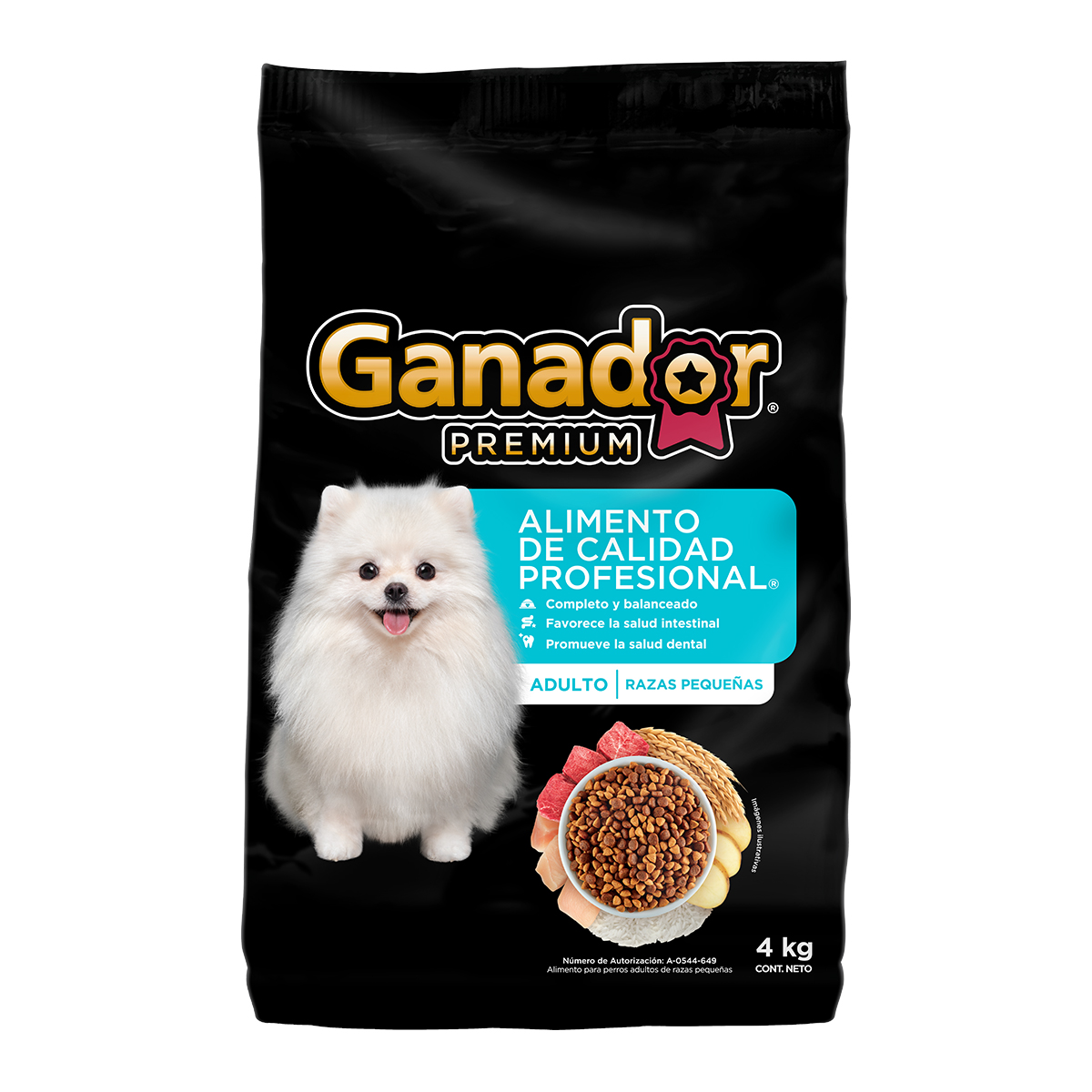 Ganador Adulto Premium Razas Pequeña 4kg