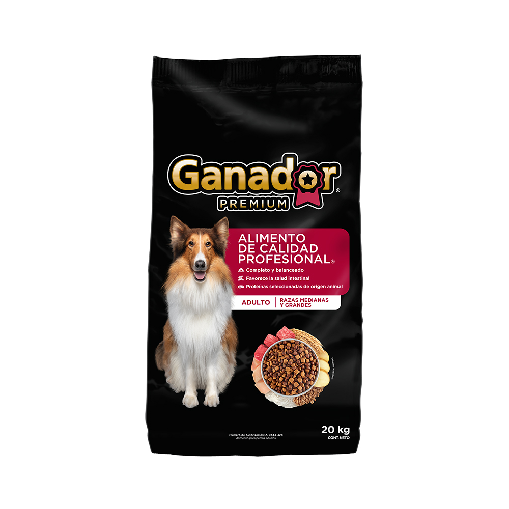Ganador premium adulto bulto 20kg