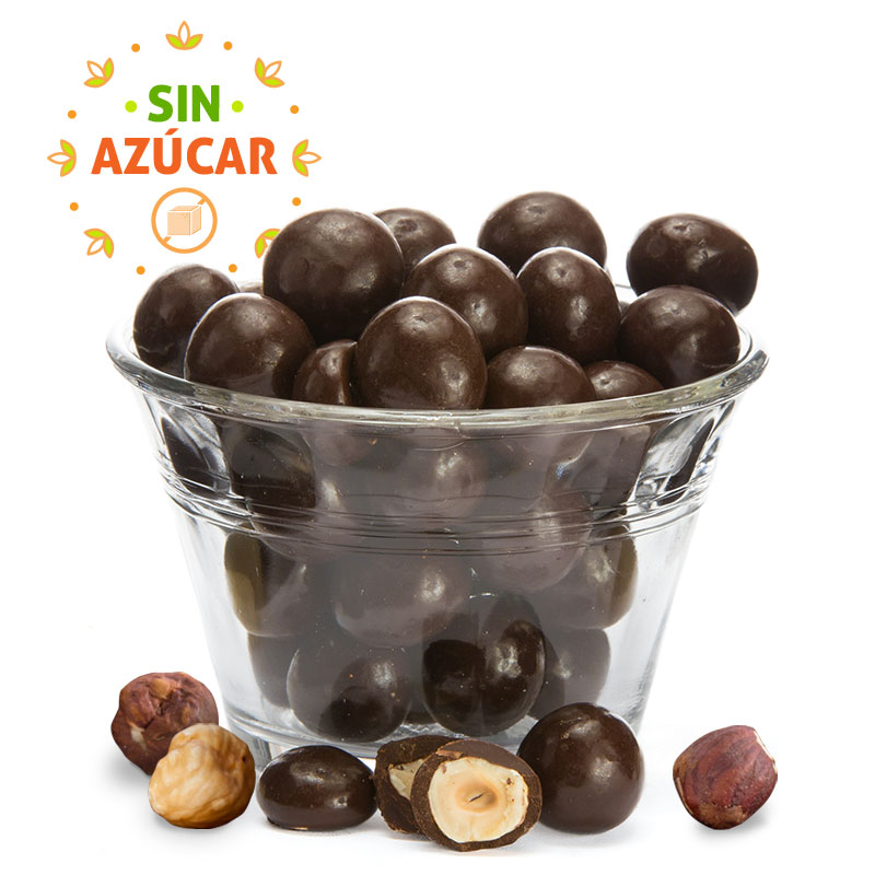 Avellana con chocolate sin azúcar