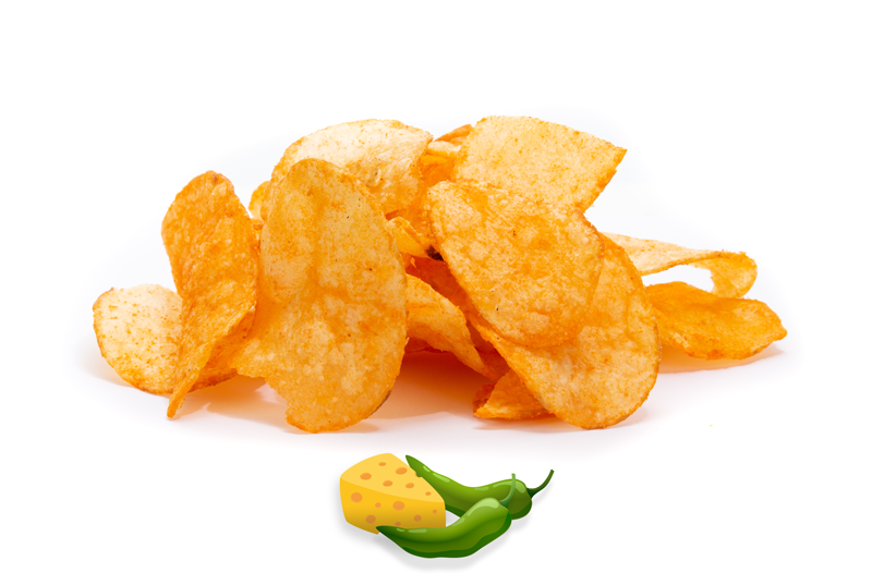 Papa jalapeño queso 350gr.