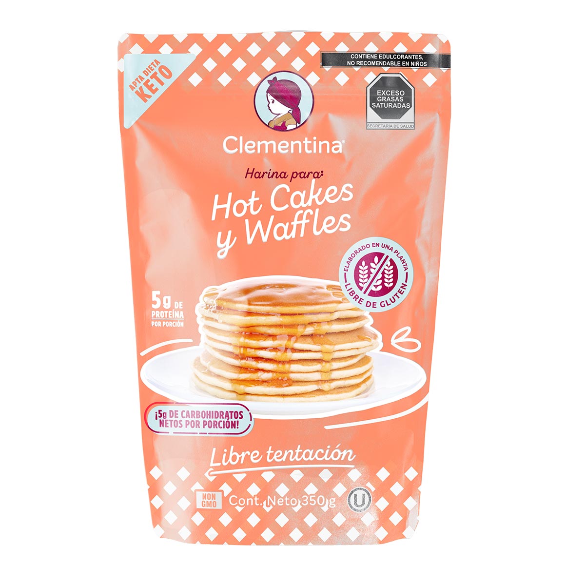 Harina KETO Hot  Cakes y Wafles Clementina
