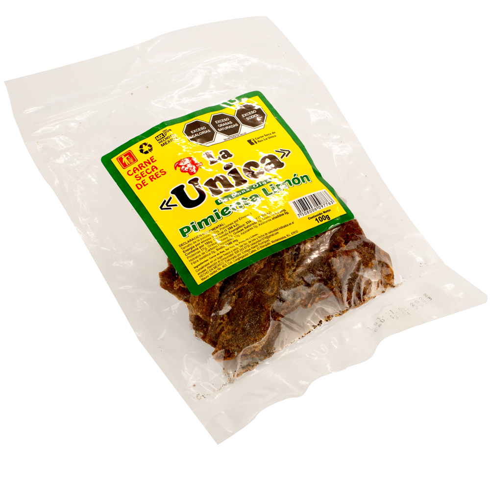Carne Seca Pastizal Tasajo Pimienta Limón 100 gr