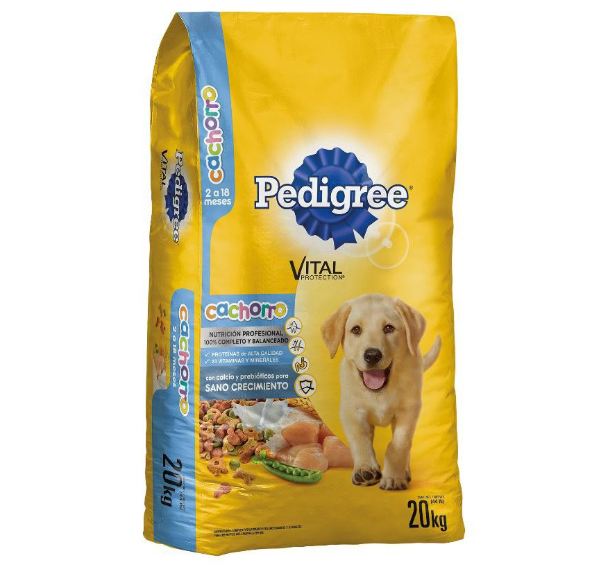Pedigree cachorro bulto 20kg