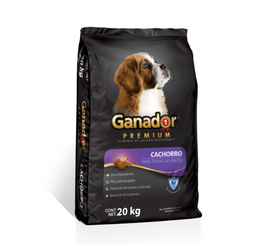 Ganador premium cachorro bulto 20kg