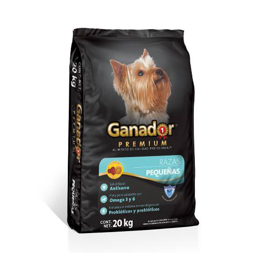 Ganador premium razas pequeñas bulto 20kg