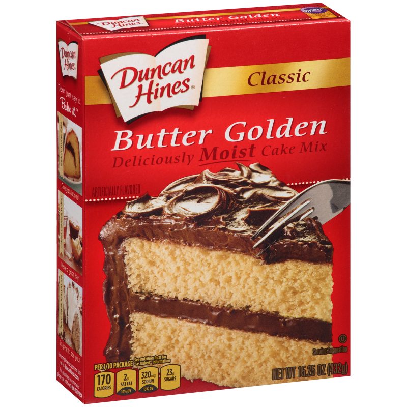 Harina Duncan Hines classic butter golden cake