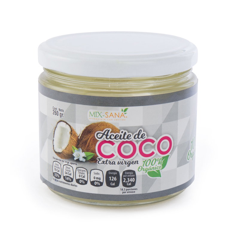 Aceite de coco pieza 260gr