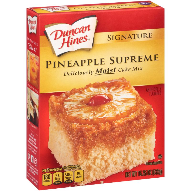 Harina Duncan Hines pineapple supreme